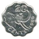 p20 centů Svazijsko