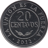 p20 centavos Bolívie