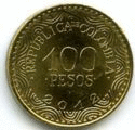 p 100 pesos Kolumbie