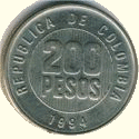 p 200 pesos Kolumbie