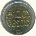 p 500 pesos Kolumbie