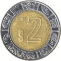 p 2 pesos Mexiko