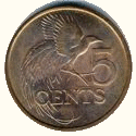 p 5 centů Trinidad a Tobago