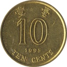 p10 centů Hongkong