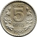 p5 rupií Indie
