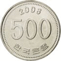 p500 wonů Jižní Korea