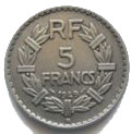p5 franků Francie