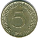 p5 dinárů2 Jugoslávie