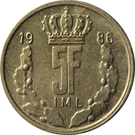 p5 franků Lucembursko