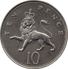 p10 pence Spojené království
