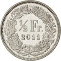 p½ franku2 Švýcarsko